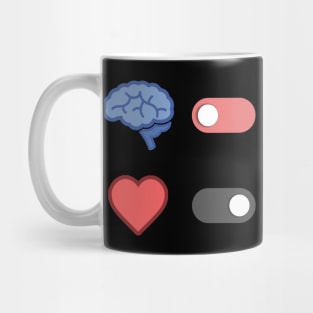 Brain vs hearth Mug